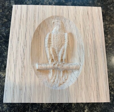 Golden Eagle Engraving Trim Wood Corner Trim Block Door Trim Block, Window Trim