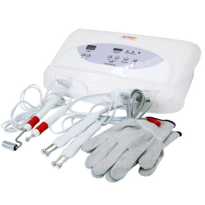 Au-8403 Galvanic BIO Face Lift Machine Microcurrent Gloves Facial Toning Device