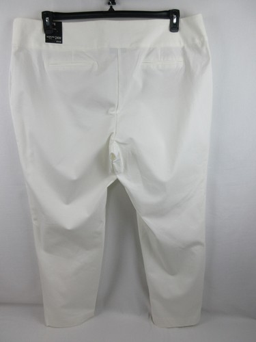 Alfani Plus Women's Tummy Control Slim Leg Dress Pants Size 24W Color White - 第 5/6 張圖片
