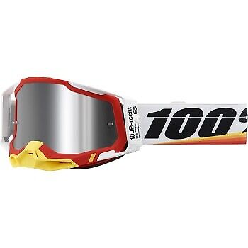 100% [50010-00016] Racecraft 2 Arsham Red Goggles - Picture 1 of 1