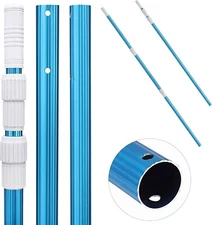 12 Ft Telescopic Pool Cleaning Pole Adjustable 3 Piece Expandable