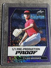 2026 Leaf Metal Draft Tyler Bremner Purple Shimmer Preproduction Proof 1/1 RC 