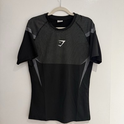 Gymshark Onyx V5 Seamless T-Shirt Black/white Size Medium | eBay
