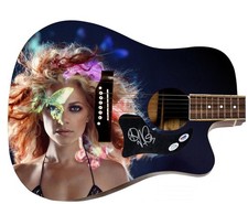 Nikka Costa Signed 1:1 Signature Edition Graphics Photo Guitar ACOA PSA