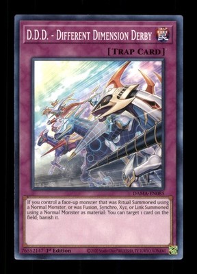 D.D.D. Different Dimensoon Derby DAMA-EN085 Yu-Gi-Oh! TCG 1st Edition 2020 Card