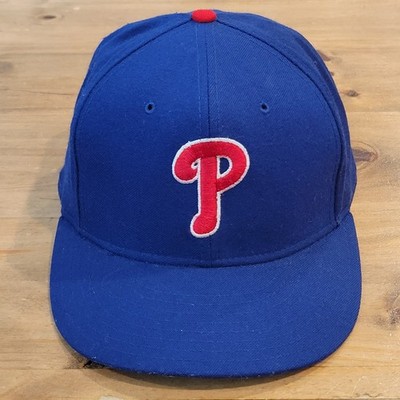 Vintage Philadelphia Phillies Hat New Era Size 7 1/2 Diamond Pro Wool MLB 90s