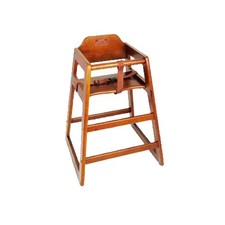 Winco CHH104 Walnut Wood High Chair