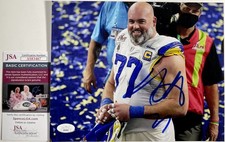 Andrew Whitworth Signed NFL Los Angeles Rams 8x10 Photo Autograph JSA COA