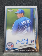 Aaron Sanchez 2014 Topps Chrome Autograph #AS Rookie Card Auto RC Blue Jays o^M. rookie card picture