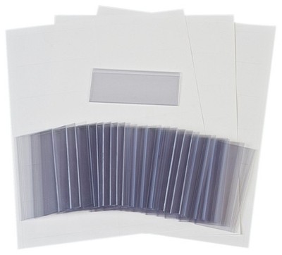 Akro-Mils 29302 Clear Protective Plastic Label Holder And Labels For Large