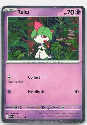 Ralts Cosmos Holo Common Miscellaneous Cards & Products 058/132 NM Terada Tera