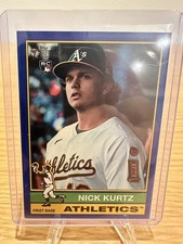 2025 TOPPS HERITAGE HIGH NUMBER NICK KURTZ ROOKIE BLUE BORDER