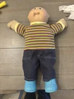 1980 Cabbage Patch Kids Baby Boy Bald Blue Eyes, Weebok Shoes