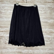 Ilusion Lace Trim Slit Back Half Slip 22" Long Size 40 - Fits 26" to 40" Waist