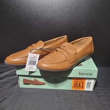 Kensie 8.5 Cognac Extra Padded Easy On Pennyloafer NIB