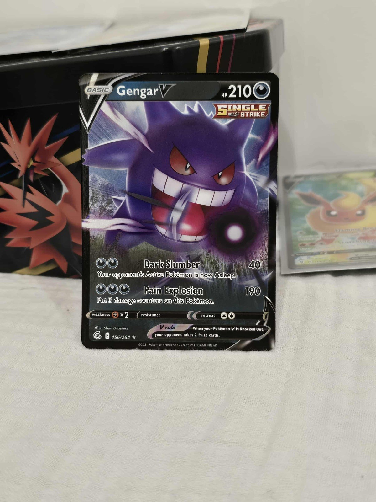 Pokemon Fusion Strike Gengar V 156/264 Ultra Rare (NM)