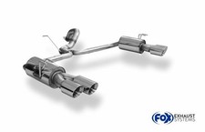 FOX Duplex Sportauspuff rechts links je 2x90mm schräg für Honda Civic IX Type R
