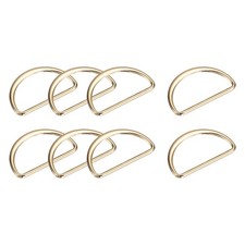 20 Stück Metall D Ringe Schnalle 40mm(1.57") 2.6mm Dicke D-Ringe Schnalle Gold