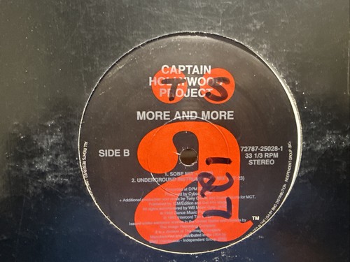 CAPTAIN HOLLYWOOD PROJECT MORE AND MORE 12" 1992 A RECORDS 25028 EURO HOUSE