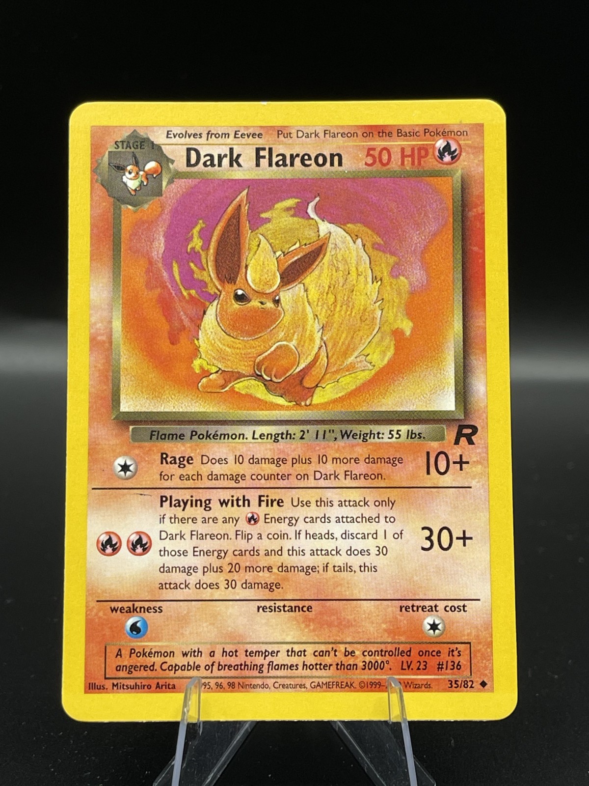 (NM) Dark Flareon 35/82 Team Rocket Pokemon TCG Card 330a-101-102