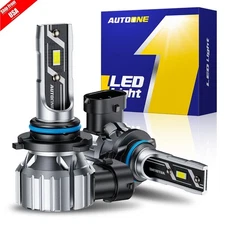 AUTOONE 9006 LED Headlight Bulbs White Low Beam Kit 45000LM Super Bright White