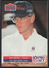 1992 Pro Set Dan Reeves Denver Broncos #400