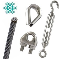 Kauschen Spannschloss Drahtseilklemmen Drahtseil Bügelklemme Edelstahl A4 V4A