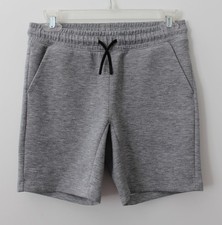 Art Class Boys Knit Pull On Shorts Grey Size L Pre-Owned