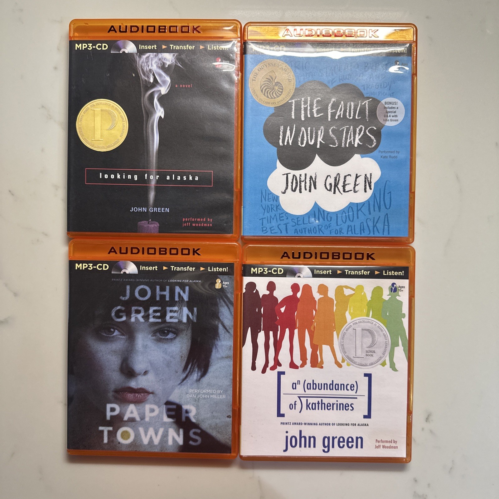 Fault in Our Stars paper towns looking Alaska abundance kath - John Green CD Mp3