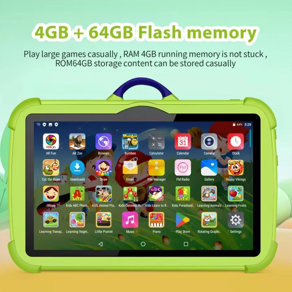2025 Kids Tablet 7 Inch, Android, 4GB+64GB Storage, Bundle, WIFI, Free Case - Image 4 of 4