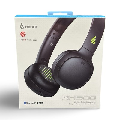 Edifier WH500 Wireless Bluetooth V5.2 On-Ear Faltbare Kopfhörer - Schwarz