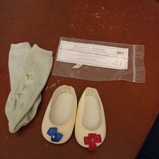 American Girl Felicity Shoes, Socks, and Garters Partial Set