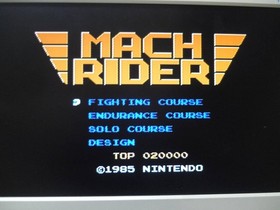 [Tube 00] [] Game Software FC Mach Rider (No Box Theory) Famicom Family