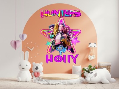Personalisiertes Wandtattoo K-Pop Dämonenjäger Huntrix