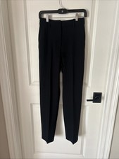 Wilfred Aritzia Women s Sz 2 Black High Rise Straight Leg Pants Trousers Career
