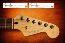 1 Fender Stratocaster SN Decal Headstock Gold Grey Waterslide Guitar Guitar