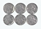 1930-1937 XF/AU Better Condition: Great Detail in Buffalo Horn 6 Coin Lot *692