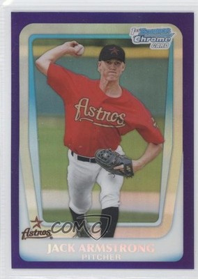 2011 Bowman Draft Chrome Prospects Retail Purple Refractor Jack Armstrong 09wc