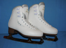 Superb Condition! Graf Bolero Gold Crystal Ice Figure Skates EU Size 33 / UK 1
