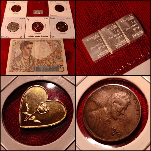 Banknote Bullion Bundle: Valcambi 3g 999 SILVER | France 1945 Note