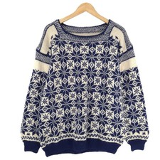 Nordic Vintage Warm Fair Isle Pullover, Multicolor, Size L