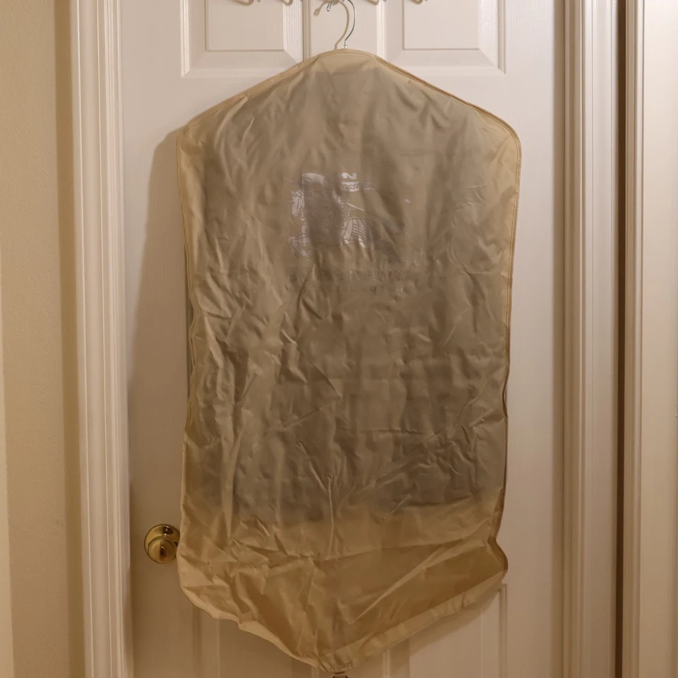 Burberry Blazer Poliéster Negro con Piel de Cordero Cuero Yugo y Cuello US 8/L Foto 3 de 4