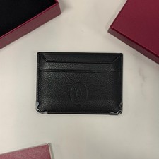 Cartier Cardholder Must de Cartier Slim Wallet Calfskin Leather Black Classic