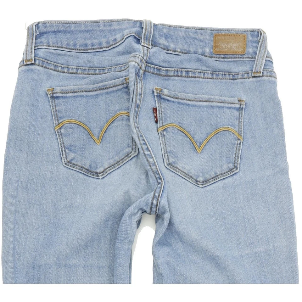 Levi's Femme Bleu Skinny Slim Jegging Stretch Jeans W26 L30 (70199) - Photo 4/4