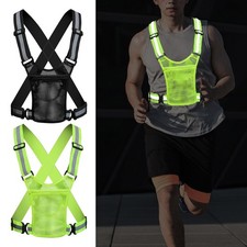 Safety Vest Adjustable Reflective Belt Stripe Strap Night Running Jogging Biking