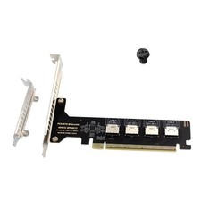 PCIExpress 16x X4X4X4X4 Split Adapter Support Oculink SFF 8612 SFF 8611