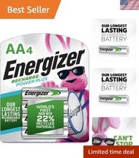 Power Plus Rechargeable AA Batteries 4 Pack | 2300 mAh | Leak-Proof Technology 3.75 per gallon
