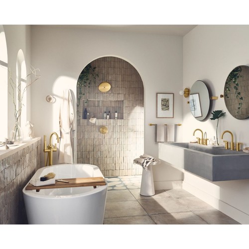 Moen T6222 Cia 1.2 GPM Widespread Bathroom Faucet - Black - Bild 3 von 12