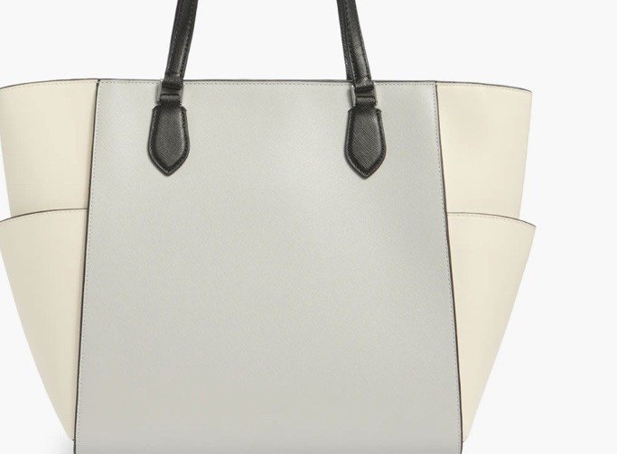 NWT Kate Spade New York Madison Laptop Tote Shoulder Bag In Platinum Gray Multi image 9