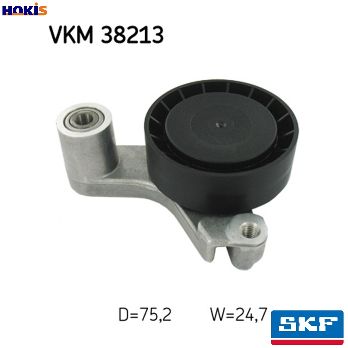 Front SKF SWEDEN VKM 38213 Belt Tensioner, V-ribbed belt for BMW - Image 5